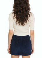 Women's Minimalist High-waist Mini Skirt