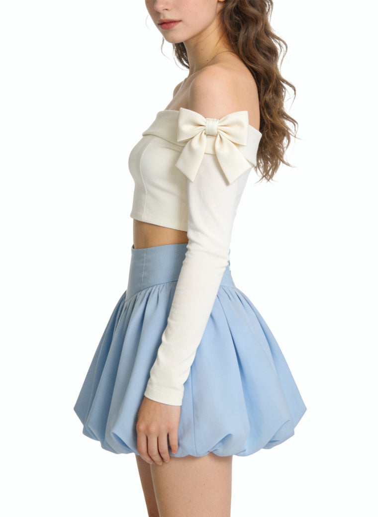 Women's Cute High-waist A-line Mini Skirt