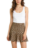 Women's Leopard-print High-waist Mini Skirt
