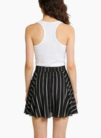 Women's Stylish Vertical Stripe Mini Skirt
