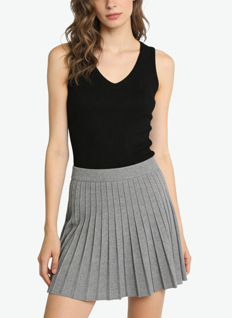 Women's Elegant Pleated High-waist Mini Skirt