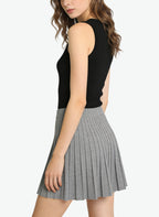 Women's Elegant Pleated High-waist Mini Skirt