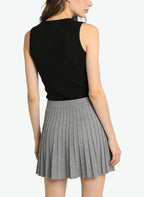 Women's Elegant Pleated High-waist Mini Skirt
