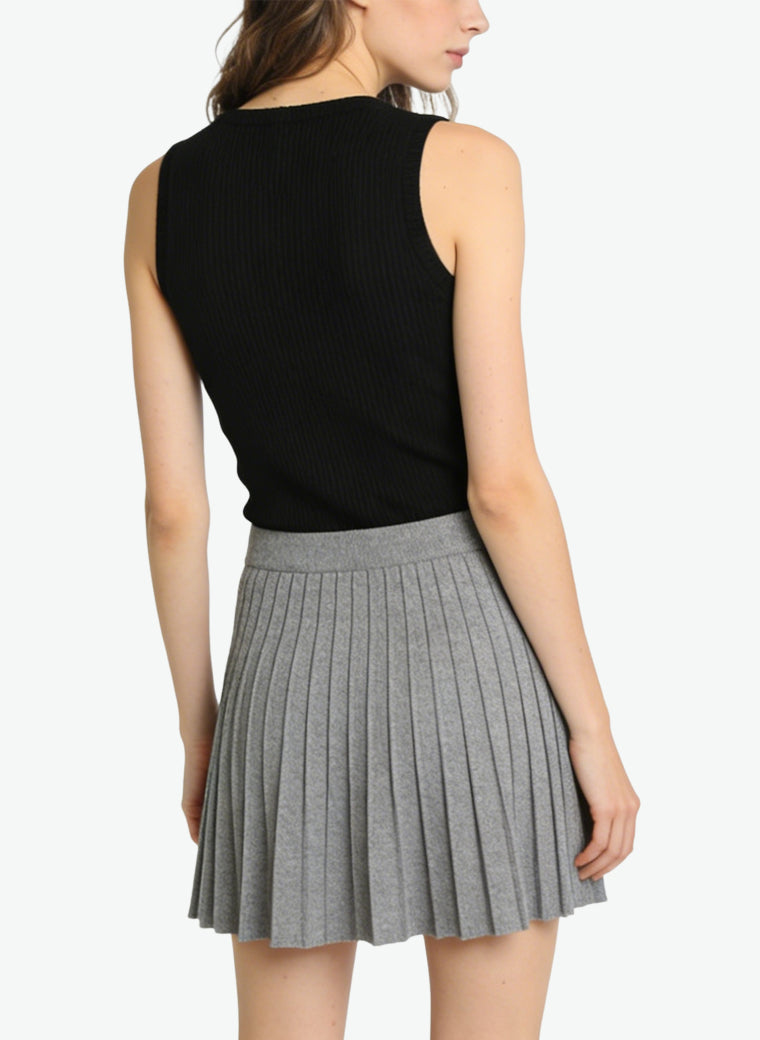 Women's Elegant Pleated High-waist Mini Skirt