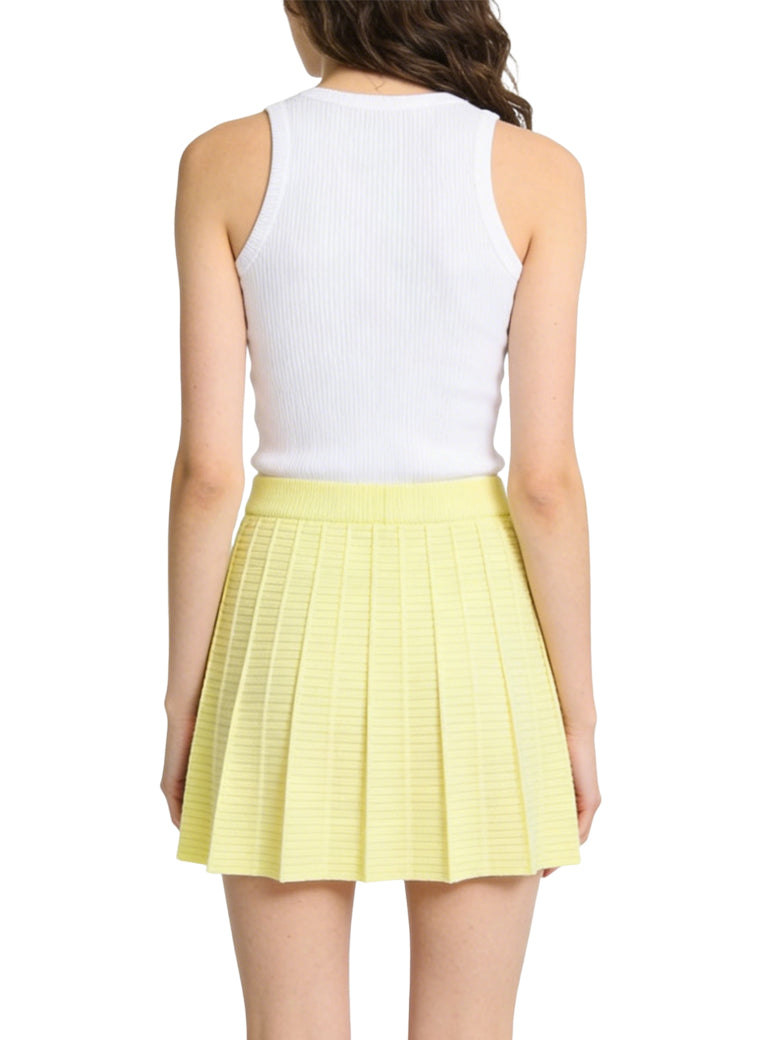 Women's Pleated High-waist A-line Mini Skirt