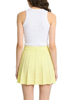 Women's Pleated High-waist A-line Mini Skirt