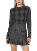 Women's Vintage Preppy Mini Skirt