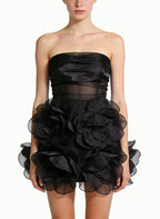 Romantic Strapless Mini-Dress Sexy Party Dress
