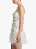 Luxurious Strapless Mini-Dress Sexy Dress