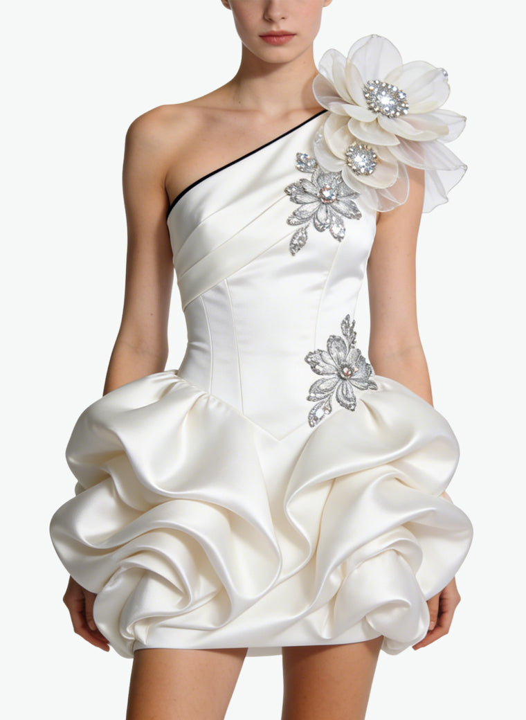 Exquisite Tulip Mini-Dress Elegant Party Dress