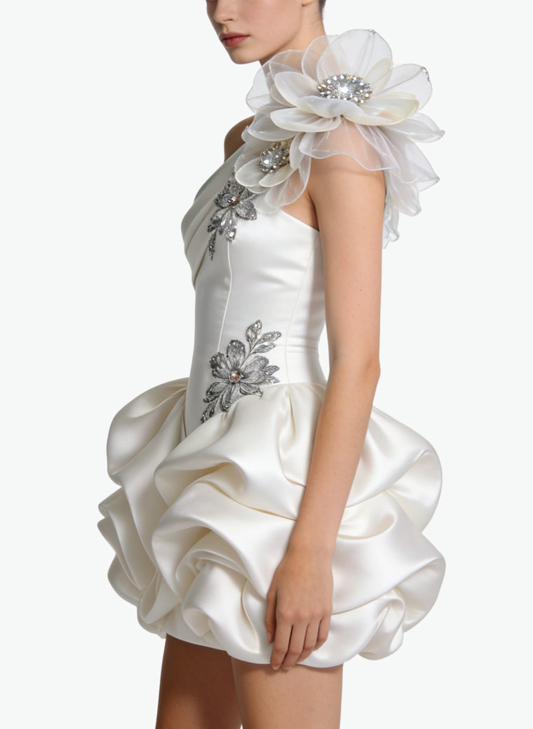 Exquisite Tulip Mini-Dress Elegant Party Dress