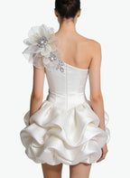 Exquisite Tulip Mini-Dress Elegant Party Dress