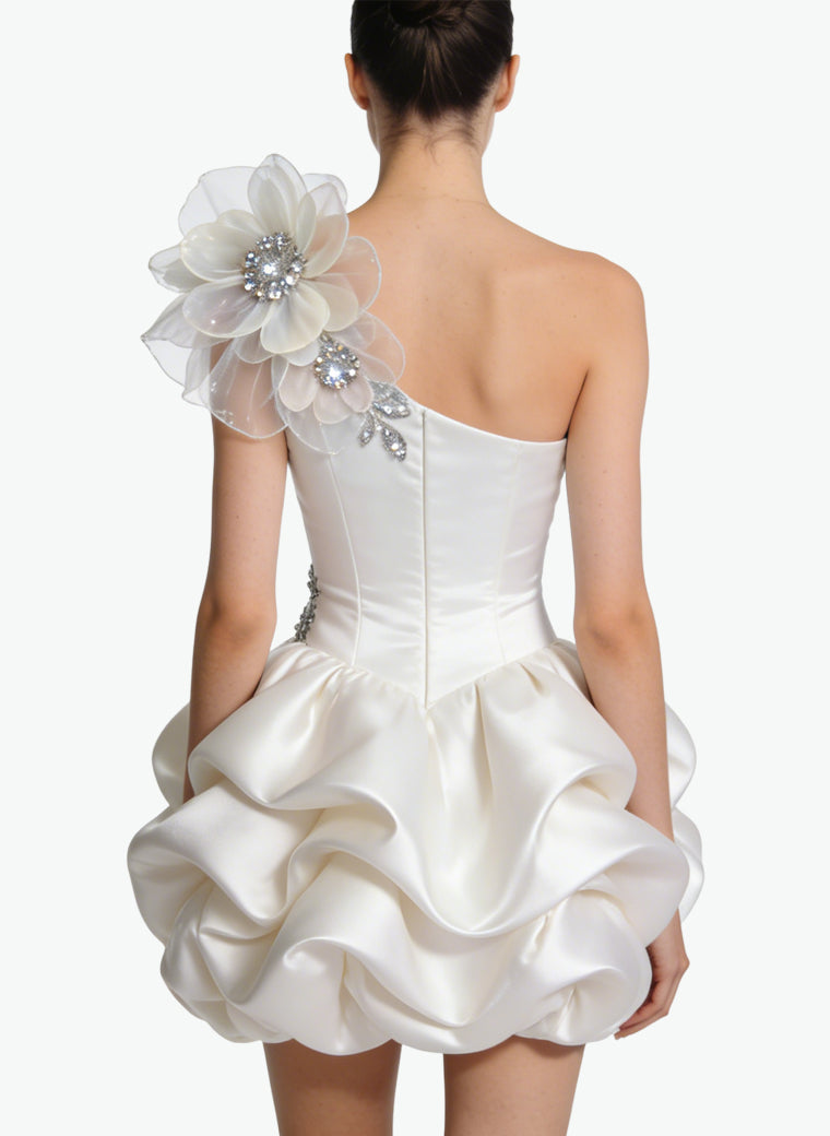 Exquisite Tulip Mini-Dress Elegant Party Dress