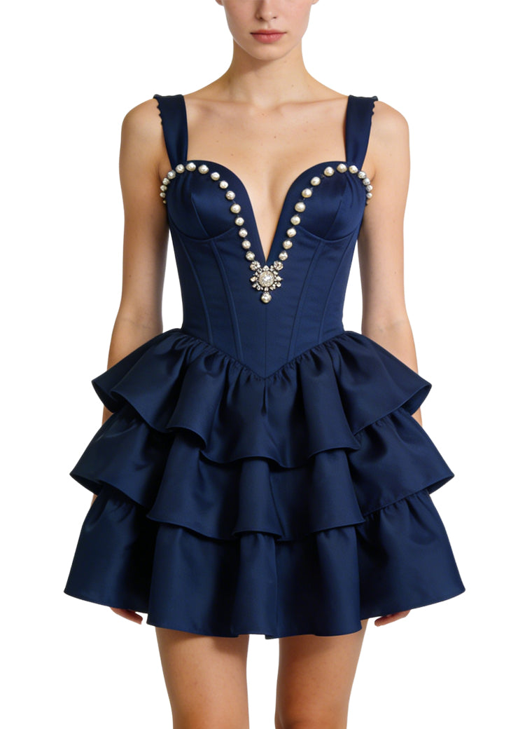 Sexy Deep V-Neck Party Dress