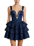 Sexy Deep V-Neck Party Dress