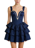 Sexy Deep V-Neck Party Dress