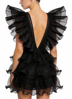Sexy Deep V-Neck Mini-Dress Party Date Dress
