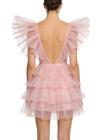 Deep V-Neck Cake Dress Party Dress