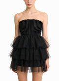 Strapless Mini Dress for Women's Dates