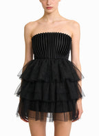 Strapless Mini Dress for Women's Dates