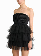 Strapless Mini Dress for Women's Dates