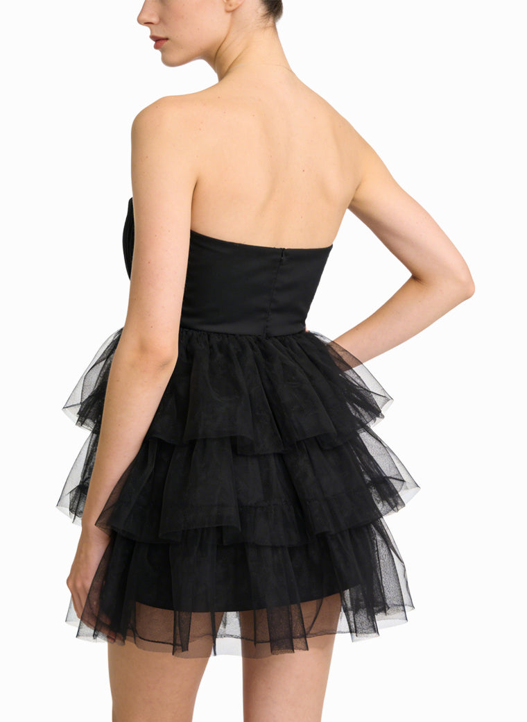 Strapless Mini Dress for Women's Dates