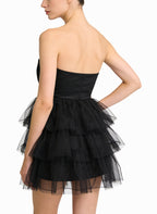 Strapless Mini Dress for Women's Dates