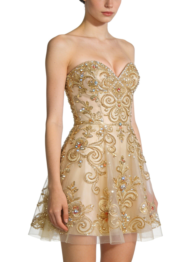 Glamorous Strapless Party Evening Gowns