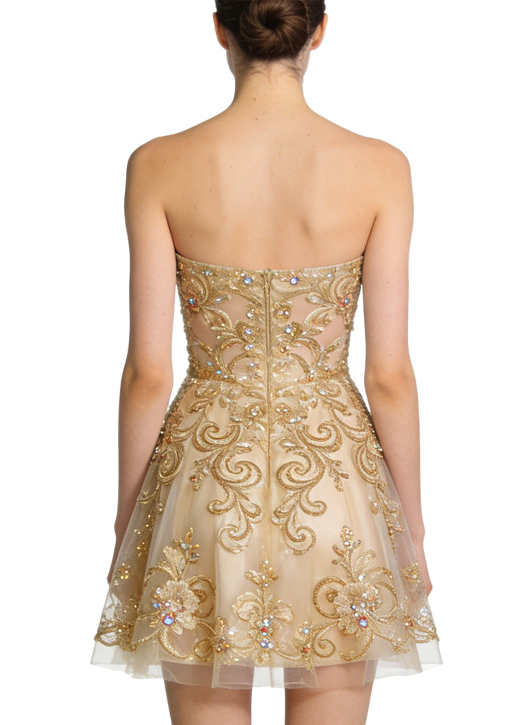 Glamorous Strapless Party Evening Gowns