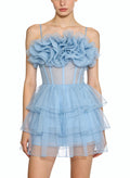 Sweet Party Dress with Thin Straps
