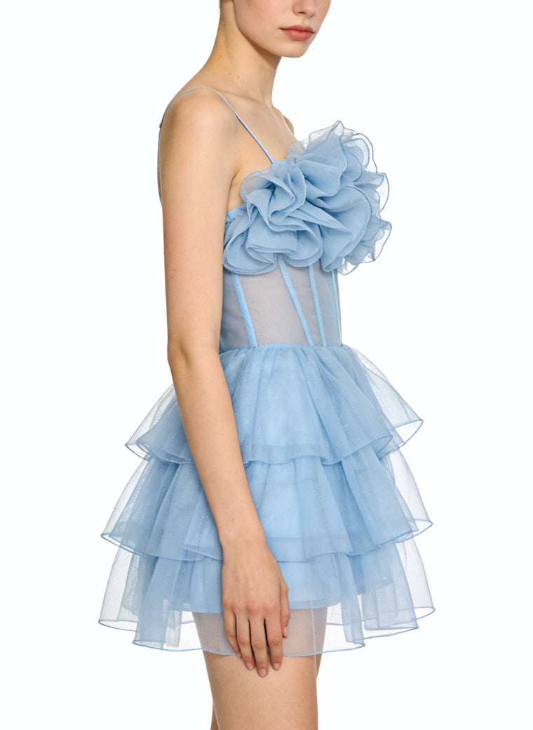 Sweet Party Dress with Thin Straps