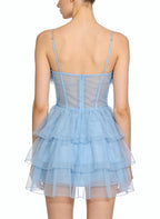 Sweet Party Dress with Thin Straps