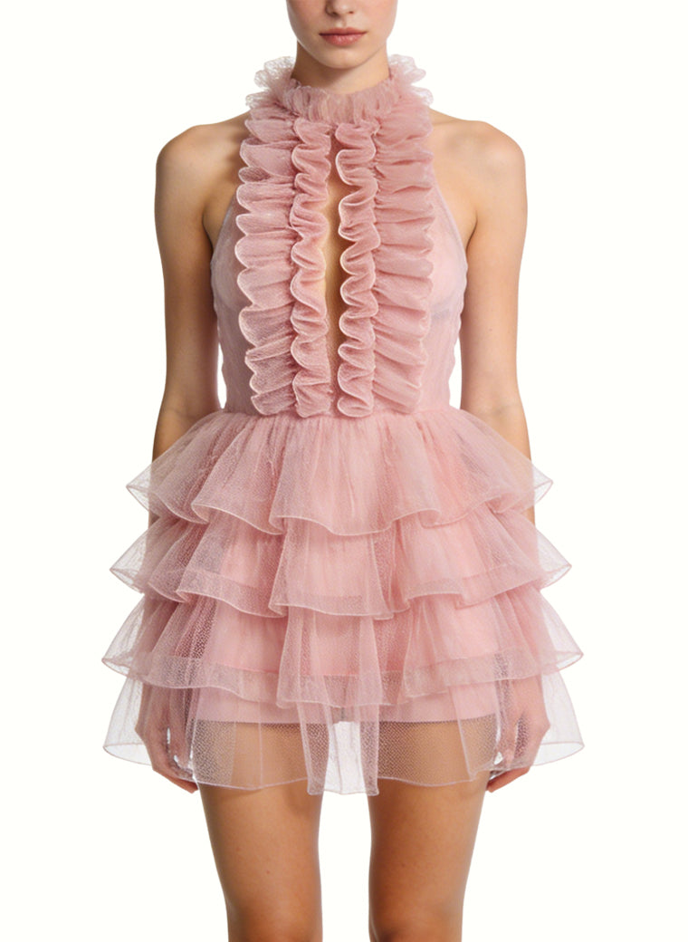 Gentle Halter Neck Sweet Party Dresses