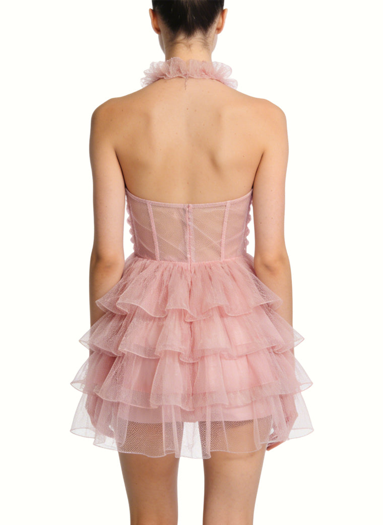Gentle Halter Neck Sweet Party Dresses