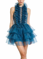 Fashion Halter Atmosphere Banquet Evening Dress
