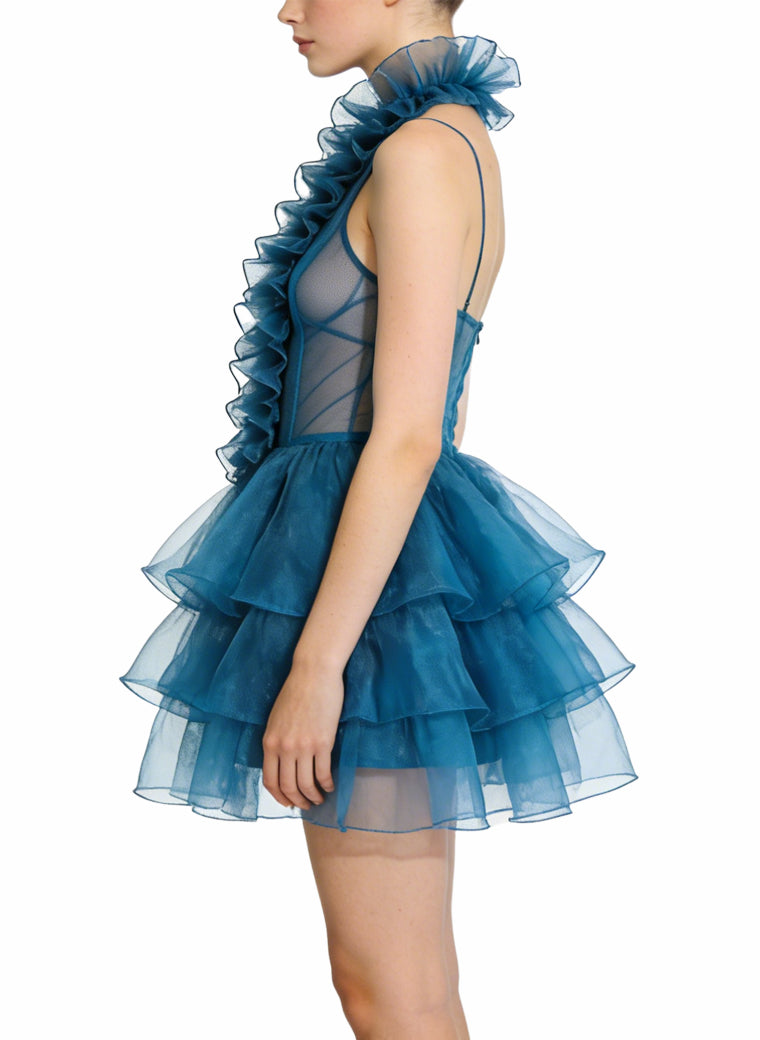 Fashion Halter Atmosphere Banquet Evening Dress