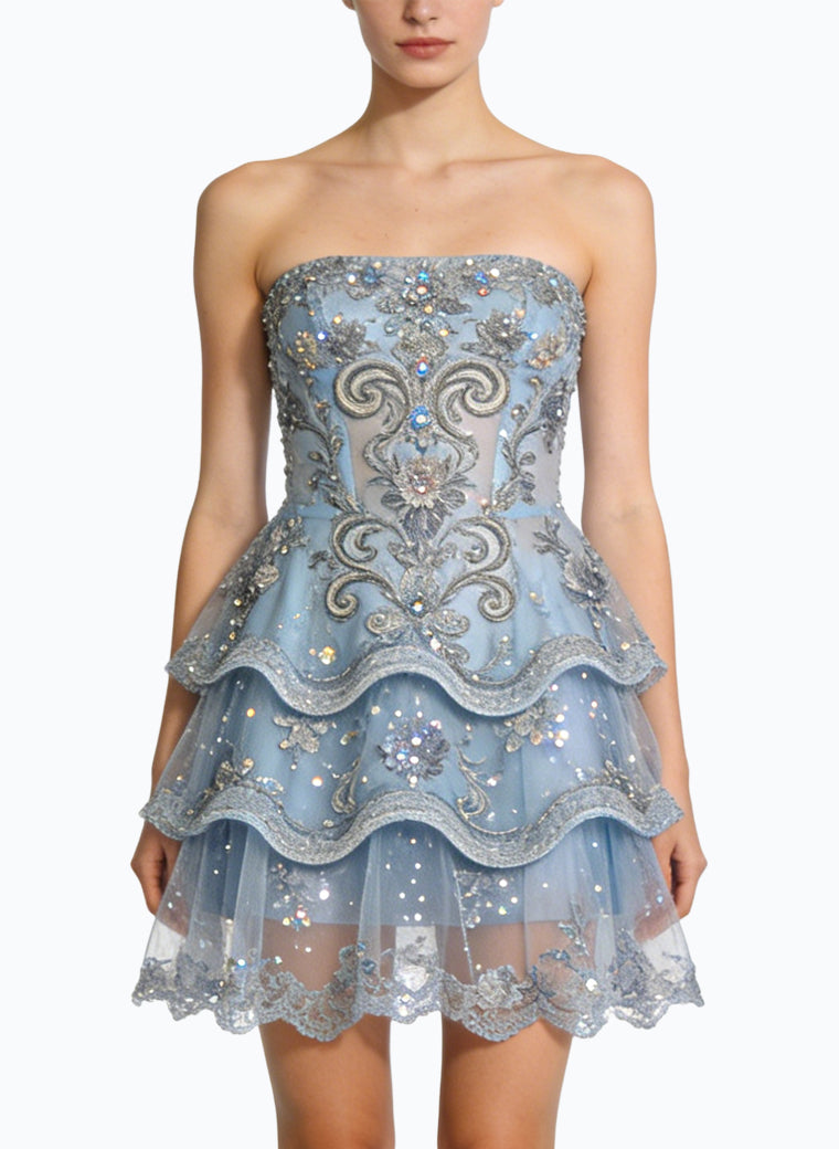 Gorgeous Strapless Banquet Evening Dress