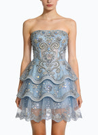Gorgeous Strapless Banquet Evening Dress