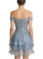 Fashion Off-Shoulder Banquet Evening Dress