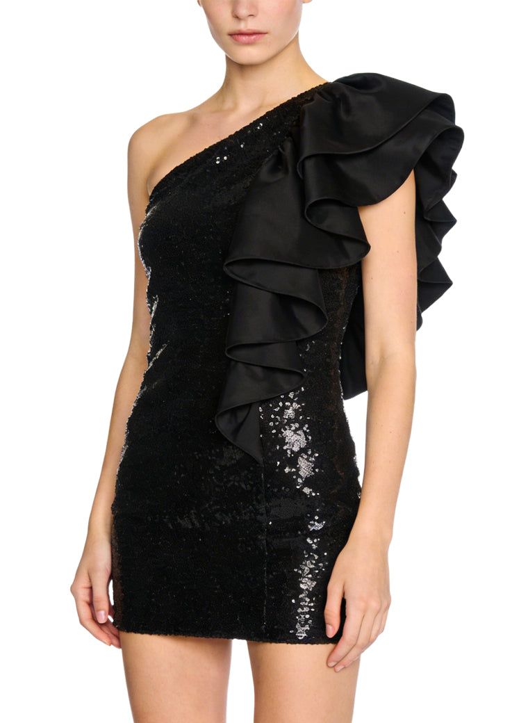 Mini-Skirt Fitted Waist Party Evening Dress
