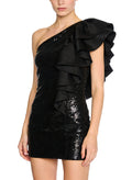 Mini-Skirt Fitted Waist Party Evening Dress