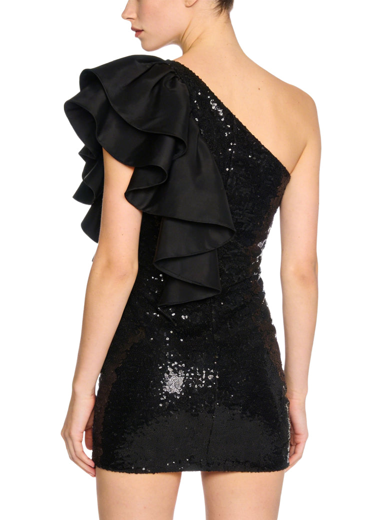 Mini-Skirt Fitted Waist Party Evening Dress