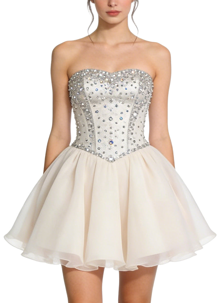 Sexy A-Line Mini Party Evening Dress