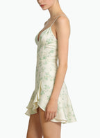 Fresh Thin Strap V-Neck Party Dress
