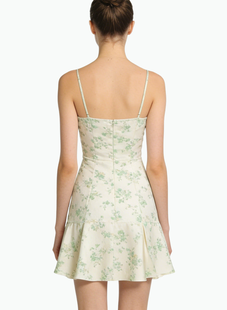 Fresh Thin Strap V-Neck Party Dress
