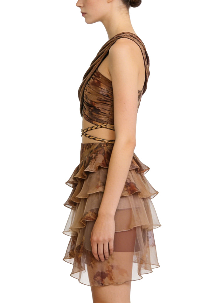 Retro and Unique Mini-Skirt Party Dress