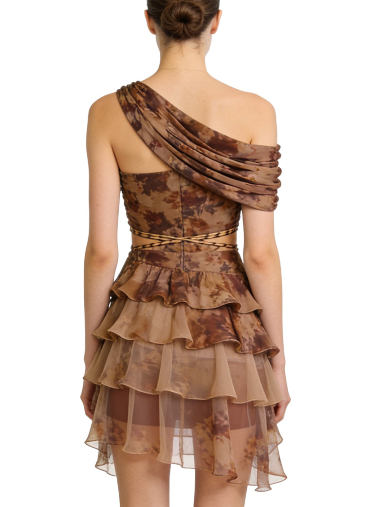 Retro and Unique Mini-Skirt Party Dress