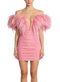 Hip-Wrapped Mini Women's Party Dress