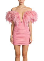 Hip-Wrapped Mini Women's Party Dress