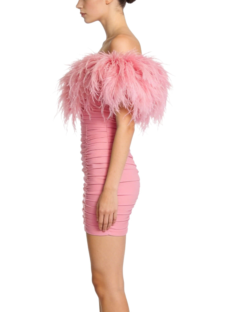 Hip-Wrapped Mini Women's Party Dress